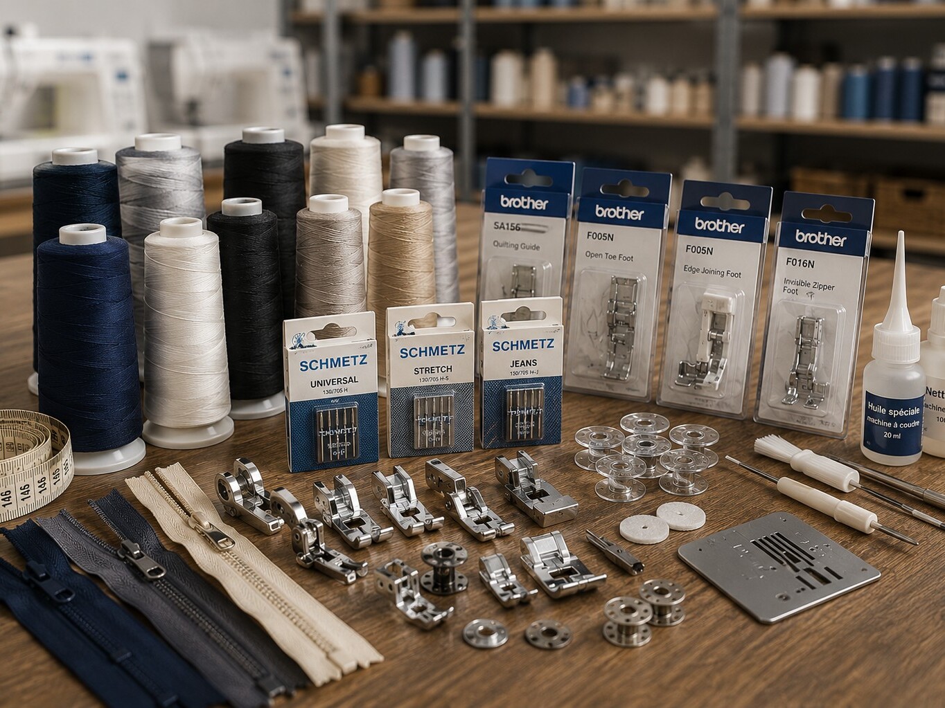 Accessoires, consommables et pièces détachées de machines à coudre à Grenoble